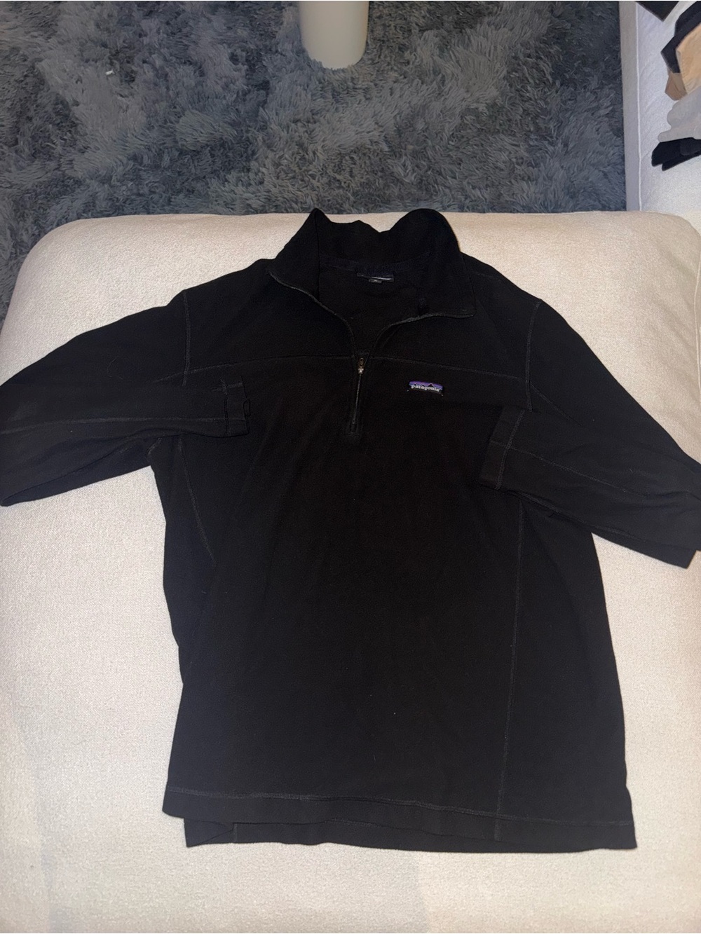 Black Half-Zip Fleece Men's Shirt - Patagonia